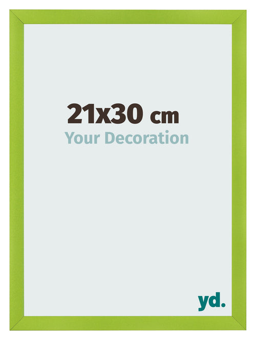 Bilderrahmen 21x30cm Grün MDF Pisa Vorne Messe | Yourdecoration.de