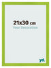 Bilderrahmen 21x30cm Grün MDF Pisa Vorne Messe | Yourdecoration.de