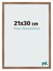 Bilderrahmen 21x30cm Kupfer Dekor MDF Bologna Vorne Messe | Yourdecoration.de