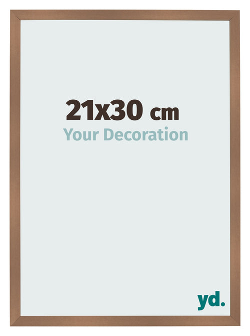 Bilderrahmen 21x30cm Kupfer Dekor MDF Bologna Vorne Messe | Yourdecoration.de