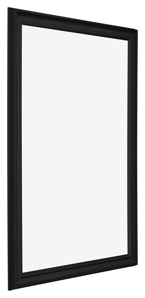 Bilderrahmen 21x30cm Schwarz Gemasert MDF Lazio Vorne Schrag | Yourdecoration.de