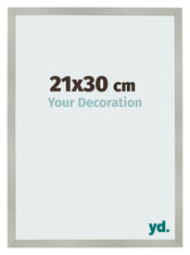 Bilderrahmen 21x30cm Silber Matt MDF Bologna Vorne Messe | Yourdecoration.de
