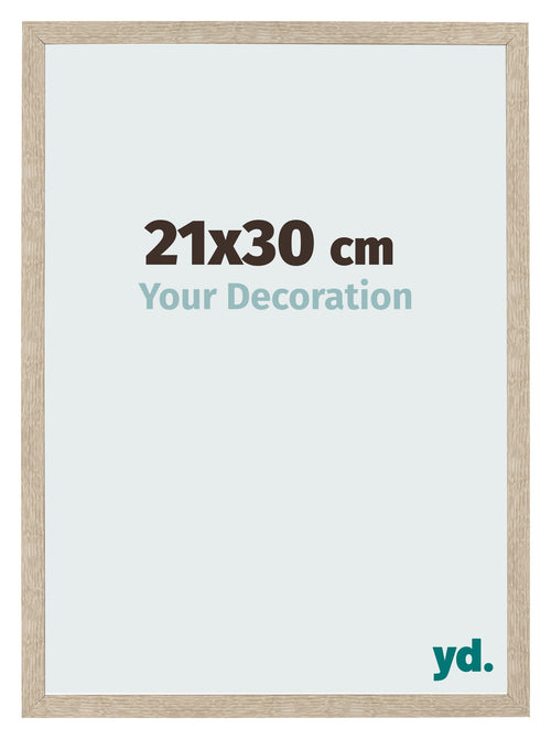 Bilderrahmen 21x30cm Sonoma Eiche MDF Bologna Vorne Messe | Yourdecoration.de