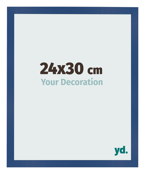 Bilderrahmen 24x30 cm Dunkelblau MDF Bologna Vorne Messe | Yourdecoration.de