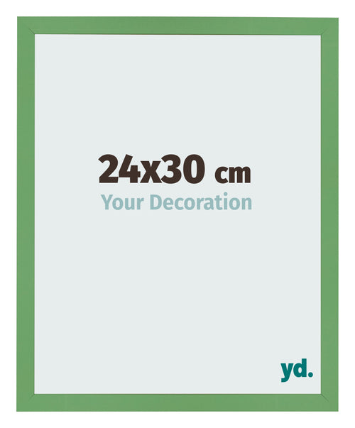 Bilderrahmen 24x30 cm Grun MDF Bologna Vorne Messe | Yourdecoration.de