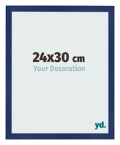 Bilderrahmen 24x30cm Dunkelblau Gewischt MDF Bologna Vorne Messe | Yourdecoration.de
