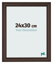 Bilderrahmen 24x30cm Eiche Dunkel MDF Lazio Vorne Messe | Yourdecoration.de