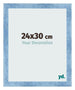 Bilderrahmen 24x30cm Hellblau Gewischt MDF Pisa Vorne Messe | Yourdecoration.de