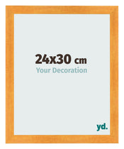 Bilderrahmen 24x30cm Orange MDF Pisa Vorne Messe | Yourdecoration.de