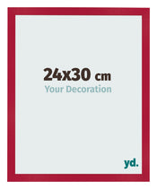 Bilderrahmen 24x30cm Rot MDF Bologna Vorne Messe | Yourdecoration.de