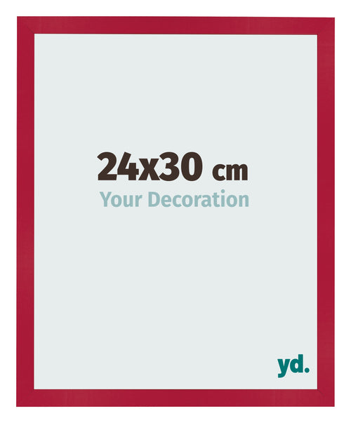 Bilderrahmen 24x30cm Rot MDF Bologna Vorne Messe | Yourdecoration.de