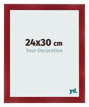 Bilderrahmen 24x30cm Weinrot Gewischt MDF Pisa Vorne Messe | Yourdecoration.de