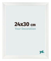 Bilderrahmen 24x30cm Weiß Vintage MDF Pisa Vorne Messe | Yourdecoration.de