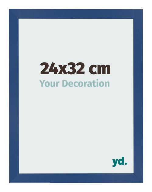 Bilderrahmen 24x32 cm Dunkelblau MDF Bologna Vorne Messe | Yourdecoration.de