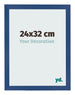 Bilderrahmen 24x32 cm Dunkelblau MDF Bologna Vorne Messe | Yourdecoration.de