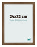 Bilderrahmen 24x32 cm Eiche Rustikal MDF Bologna Vorne Messe | Yourdecoration.de