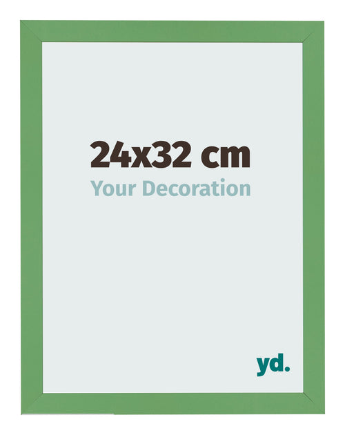 Bilderrahmen 24x32 cm Grun MDF Bologna Vorne Messe | Yourdecoration.de