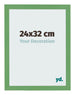 Bilderrahmen 24x32 cm Grun MDF Bologna Vorne Messe | Yourdecoration.de