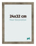 Bilderrahmen 24x32 cm Metall Vintage MDF Bologna Vorne Messe | Yourdecoration.de