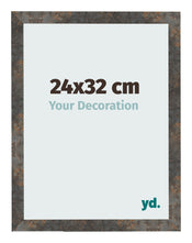 Bilderrahmen 24x32 cm Oxidiertes Metall MDF Bologna Vorne Messe | Yourdecoration.de