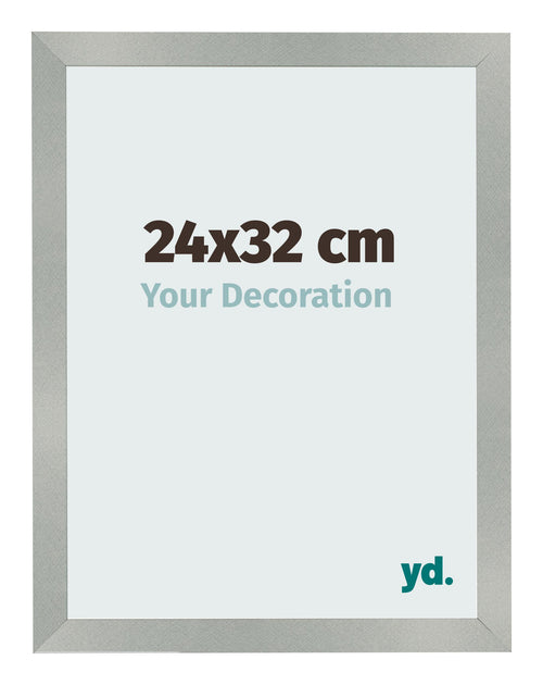 Bilderrahmen 24x32cm Aluminium Gebürstet MDF Bologna Vorne Messe | Yourdecoration.de