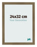 Bilderrahmen 24x32cm Bronze Dekor MDF Bologna Vorne Messe | Yourdecoration.de