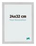 Bilderrahmen 24x32cm Edelstahl MDF Bologna Vorne Messe | Yourdecoration.de