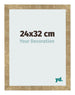 Bilderrahmen 24x32cm Gold Antik MDF Bologna Vorne Messe | Yourdecoration.de