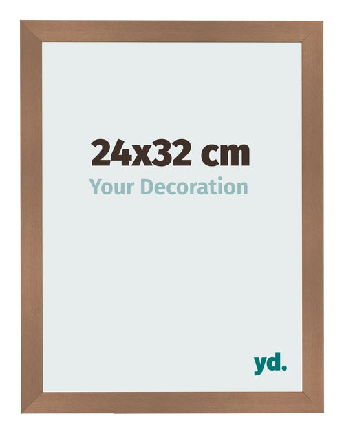 Bilderrahmen 24x32cm Kupfer Dekor MDF Bologna Vorne Messe | Yourdecoration.de