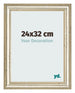 Bilderrahmen 24x32cm Metallglanz MDF Lazio Vorne Messe | Yourdecoration.de