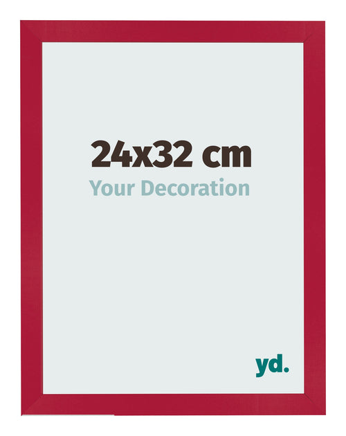 Bilderrahmen 24x32cm Rot MDF Bologna Vorne Messe | Yourdecoration.de