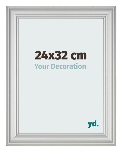 Bilderrahmen 24x32cm Silber Matt MDF Lazio Vorne Messe | Yourdecoration.de