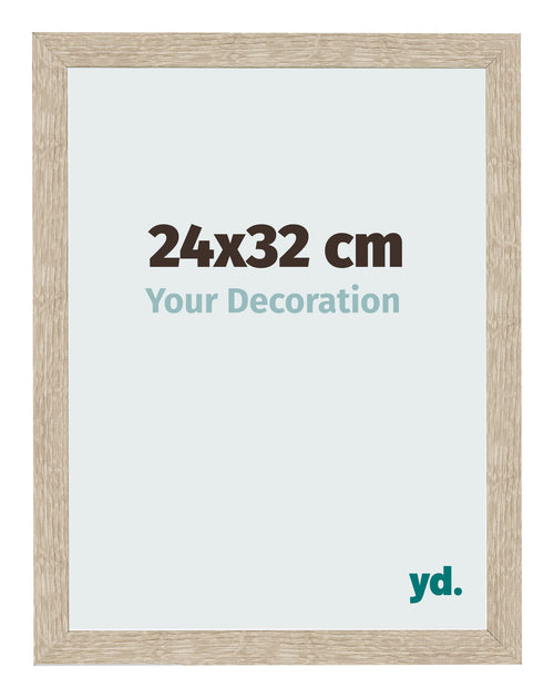 Bilderrahmen 24x32cm Sonoma Eiche MDF Bologna Vorne Messe | Yourdecoration.de