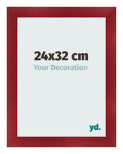 Bilderrahmen 24x32cm Weinrot Gewischt MDF Pisa Vorne Messe | Yourdecoration.de