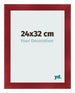 Bilderrahmen 24x32cm Weinrot Gewischt MDF Pisa Vorne Messe | Yourdecoration.de