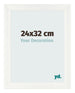 Bilderrahmen 24x32cm Weiß Vintage MDF Pisa Vorne Messe | Yourdecoration.de