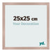 Bilderrahmen 25x25 cm Altrosa MDF Bologna Vorne Messe | Yourdecoration.de