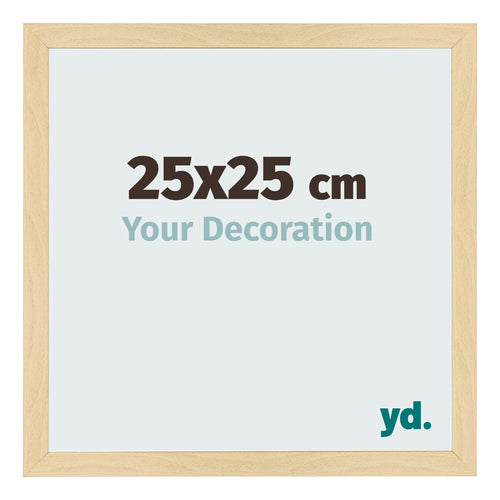 Bilderrahmen 25x25cm Buche Dekor MDF Bologna Vorne Messe | Yourdecoration.de