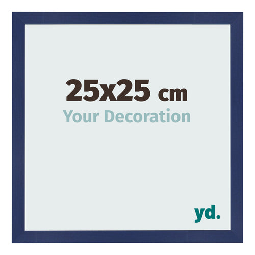 Bilderrahmen 25x25cm Dunkelblau Gewischt MDF Bologna Vorne Messe | Yourdecoration.de