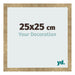 Bilderrahmen 25x25cm Gold Antik MDF Bologna Vorne Messe | Yourdecoration.de