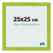 Bilderrahmen 25x25cm Grün MDF Pisa Vorne Messe | Yourdecoration.de