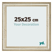 Bilderrahmen 25x25cm Metallglanz MDF Lazio Vorne Messe | Yourdecoration.de