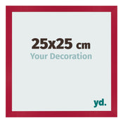 Bilderrahmen 25x25cm Rot MDF Bologna Vorne Messe | Yourdecoration.de