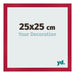 Bilderrahmen 25x25cm Rot MDF Bologna Vorne Messe | Yourdecoration.de