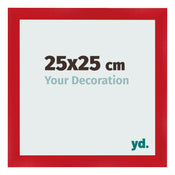 Bilderrahmen 25x25cm Rot MDF Pisa Vorne Messe | Yourdecoration.de