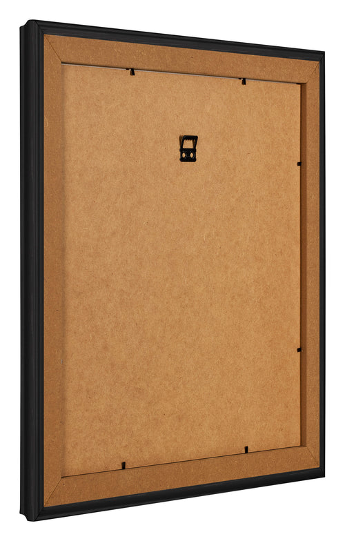 Bilderrahmen 25x25cm Schwarz Gemasert MDF Lazio Ruckseite Schrag | Yourdecoration.de
