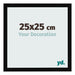 Bilderrahmen 25x25cm Schwarz Hochglanz MDF Bologna Vorne Messe | Yourdecoration.de