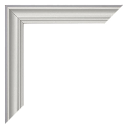 Bilderrahmen 25x25cm Silber Matt MDF Lazio Detail Ecke | Yourdecoration.de
