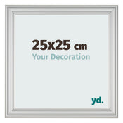 Bilderrahmen 25x25cm Silber Matt MDF Lazio Vorne Messe | Yourdecoration.de
