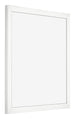 Bilderrahmen 25x25cm Weiss Hochglanz MDF Bologna Vorne Schrag | Yourdecoration.de